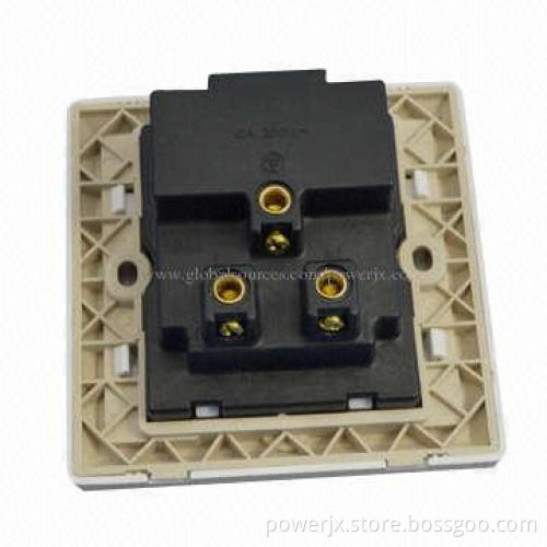 AC USB wall outlet, USB power outlet/silver color wall plug with USB